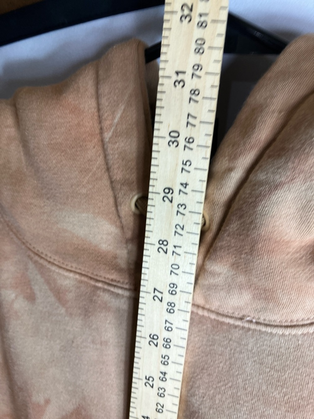 Men's Tie-Dye Pullover Hoodie in Tan - Picture 6 of 8